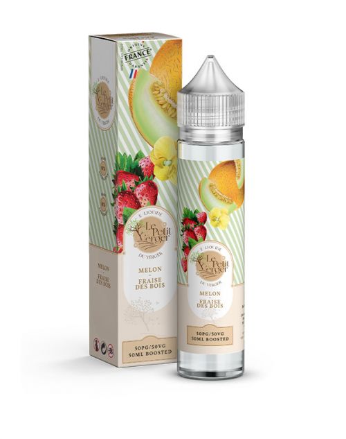 Eliquide Melon - Fraise des bois 50 ml Le petit verger