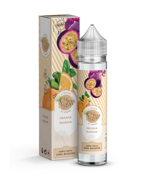 Eliquide Orange - Passion 50 ml Le petit verger