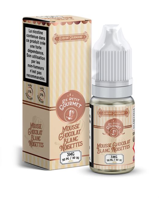Eliquide Mousse Chocolat Blanc Noisettes Le petit gourmet Eliquide Mousse Chocolat Blanc Noisettes Le petit gourmet