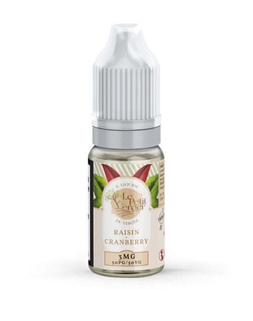 Eliquide Raisin - Cranberry Le petit verger