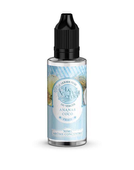Eliquide Concentré Ananas - Coco 30 ml Le petit verger