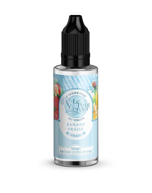 Eliquide Concentré Banane - Fraise 30 ml Le petit verger