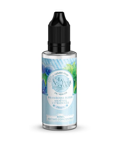 Eliquide Concentré Framboise bleue - Menthe citronnée 30 ml Le petit verger