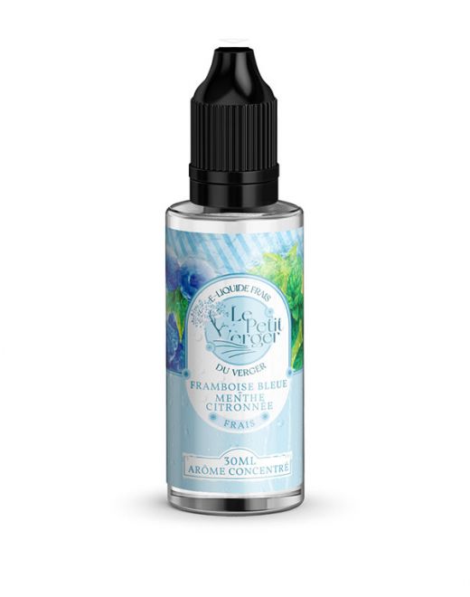 Eliquide Concentré Framboise bleue - Menthe citronnée 30 ml Le petit verger