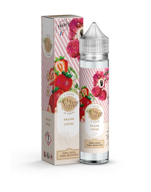 Eliquide Fraise – Litchi 50 ml Le petit verger