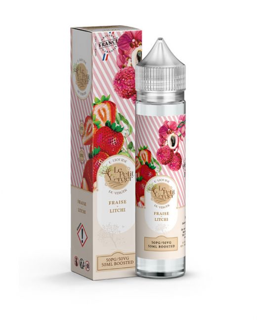 Eliquide Fraise – Litchi 50 ml Le petit verger