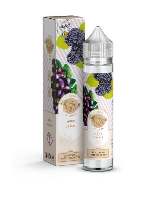 Eliquide Mûre – Cassis 50 ml Le petit verger