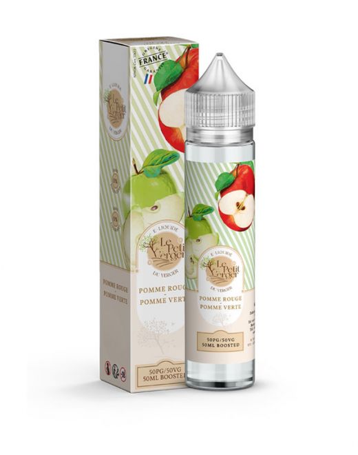 Eliquide Pomme Rouge – Pomme Verte 50 ml Le petit verger