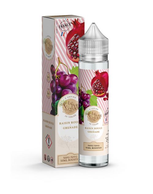 Eliquide Raisin Rouge – Grenade 50 ml Le petit verger